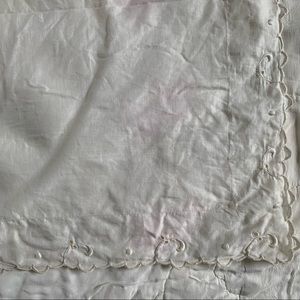 Antique Cotton Embroidered Mini Pillow Case